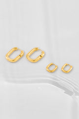 Chunky Oval Hoops