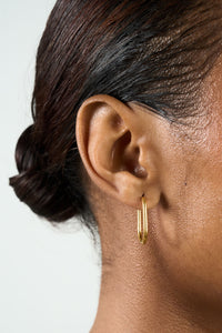 Thin Oval Hoops
