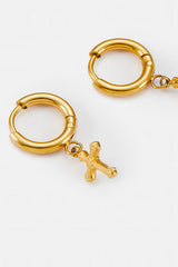 Cross Charm Earring